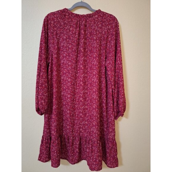 Old Navy Cottagecore Balloon Sleeve Boho Peasant Midi Dress‎  XL - Picture 6 of 9